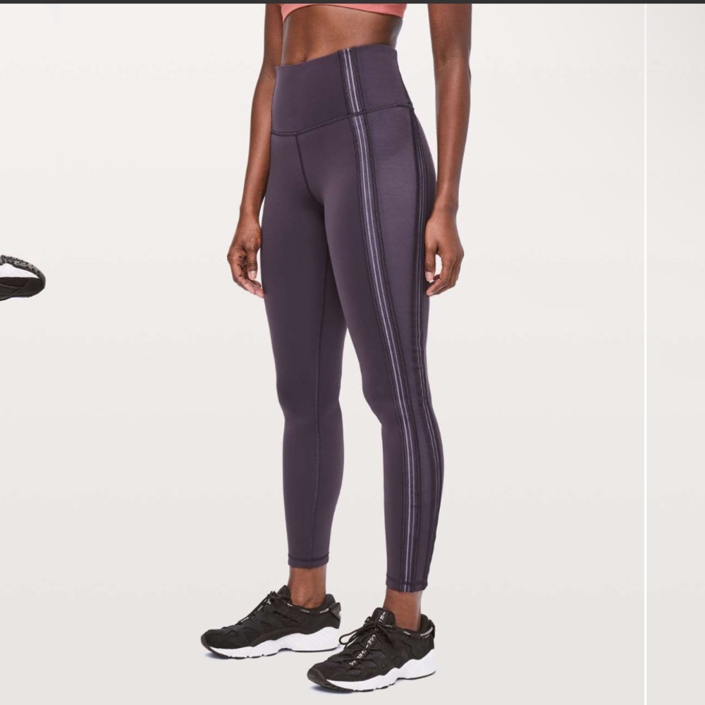 Lululemon Women’s Power Lines Pant- 28” Leggings Cyber / Purple Quartz- Size 8